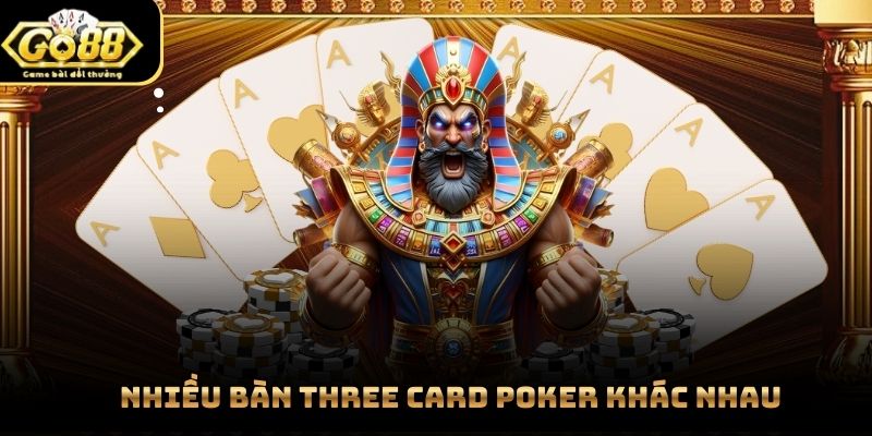 Quan sát three card Poker trước khi quyết định